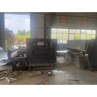 转让折板机 冲床 校直机 喷塑房 做灯杆设备整体打包
