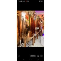 出售精酿啤酒设备 酿啤酒设备尊皇大品牌 两锅三器蒸汽加热500L一比一 冷水罐一吨 发酵罐6个