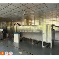 出售食品厂70膨化机 10米5层爬坡电烤箱 0.5吨精磨缸 2台电柜 雪米饼切断机 雪米饼筛选机
