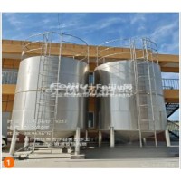 转让不锈钢储罐 大型工业储罐 给袋式包装机 螺杆上料机 收缩机等多台大型烘炒锅 带通风管道系统