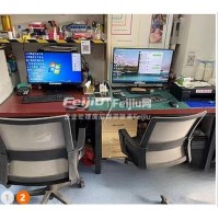 处理广告图文店整体设备 设计电脑2台 中画幅相机 佳能照片打印机 惠普绘图仪 柯美彩色激光机 胶装机 切纸机 压痕机 过塑机 封皮机 光敏刻章机 打孔机 凭证装订机等