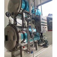转让高温杀菌锅 300L全自动电炒锅 300升电煮锅 切馅机 半自动出料机 真空旋盖机等设备