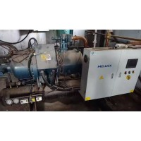 冷库制冷设备 螺杆机组三套 含风冷V型冷凝器